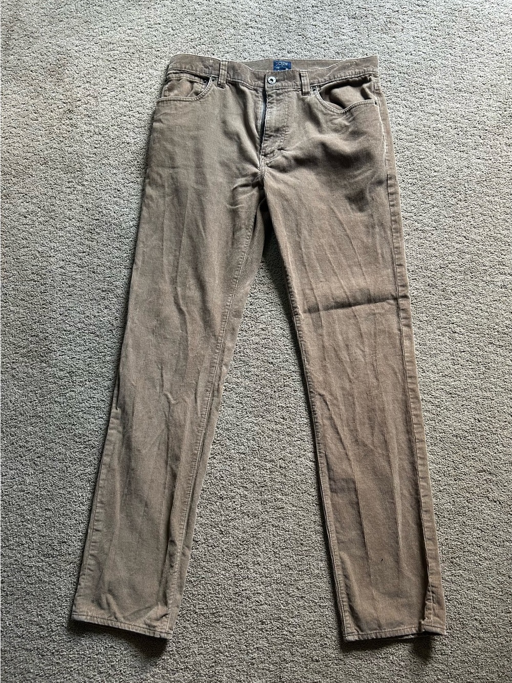 J Crew The Sutton Corduroy Pants Mens 32x32 Brown Straight Leg Casual Trousers